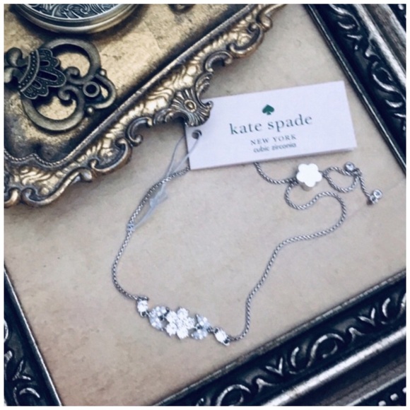 KATE SPADE • Silver Gleaming Gardenia Necklace Bracelet Set - Picture 9 of 9